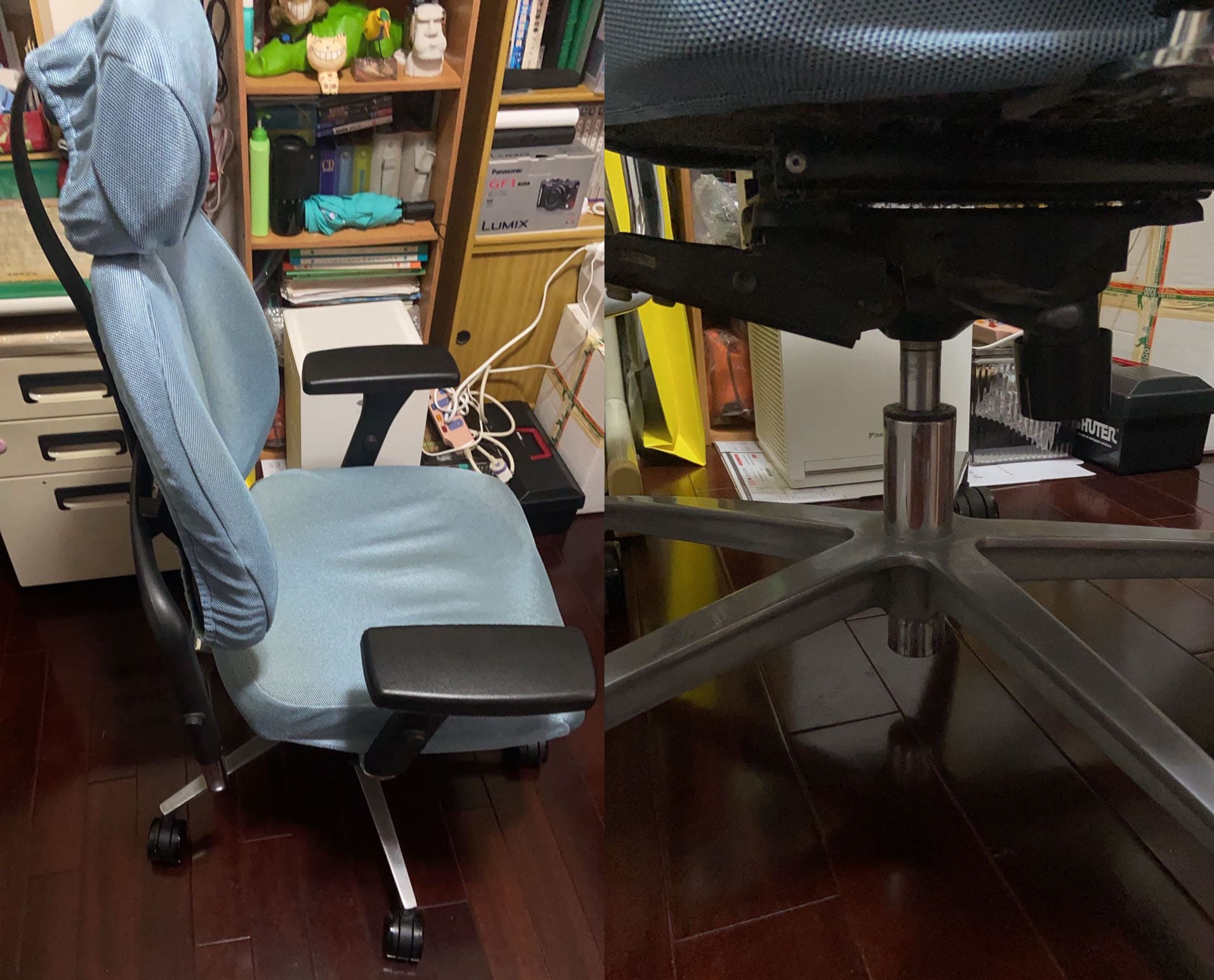 人體工學雙背椅氣壓棒維修