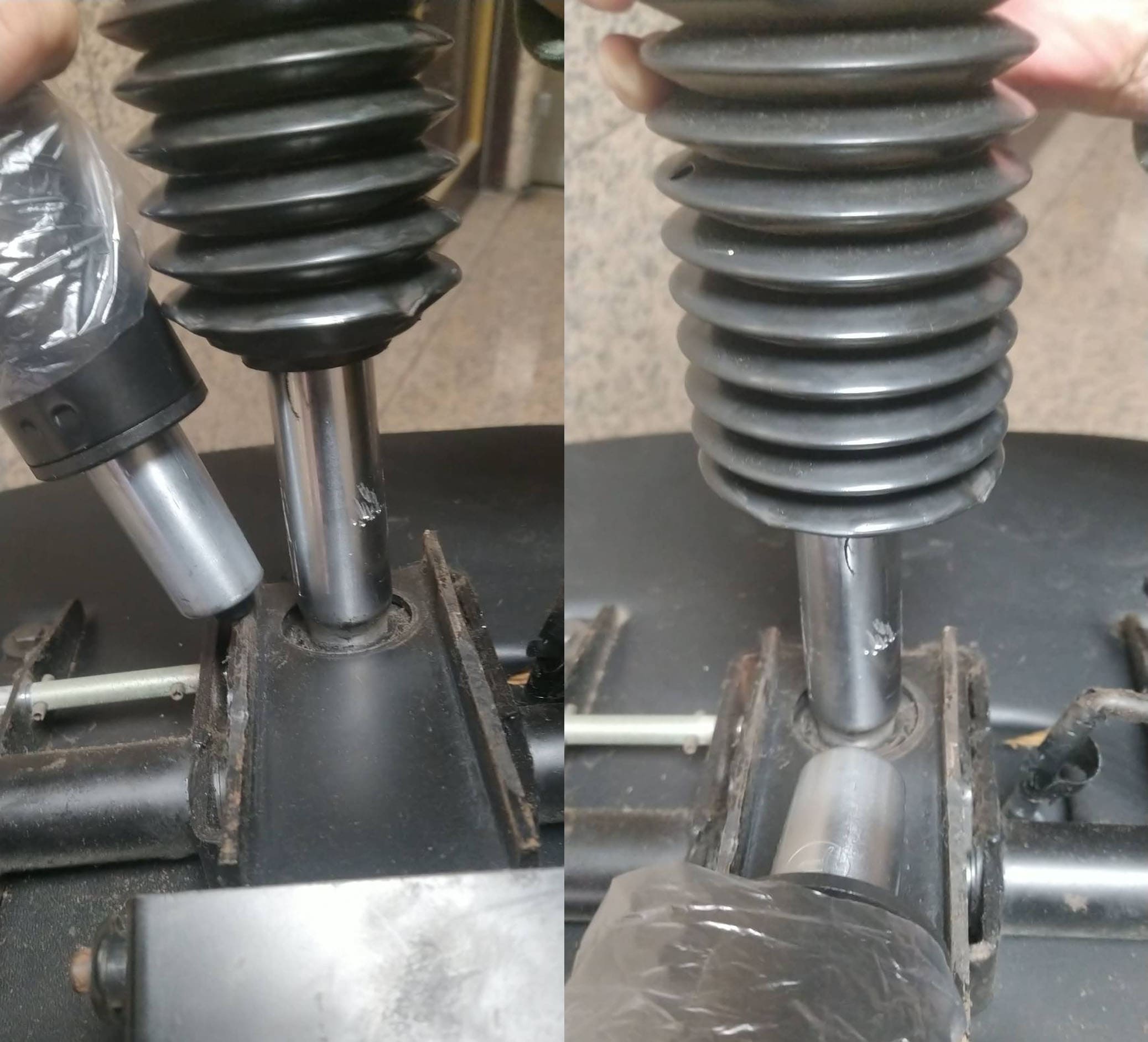 客戶的氣壓棒無法更換