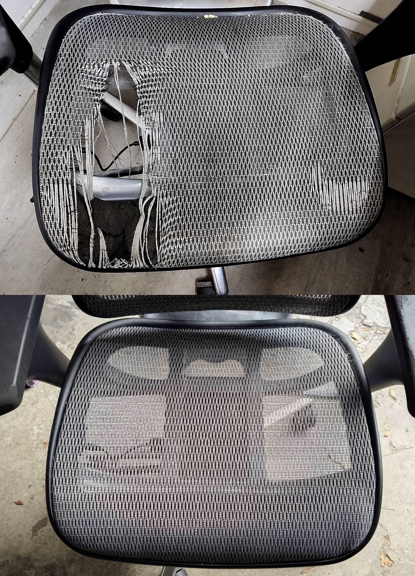 人體工學椅座墊破損？