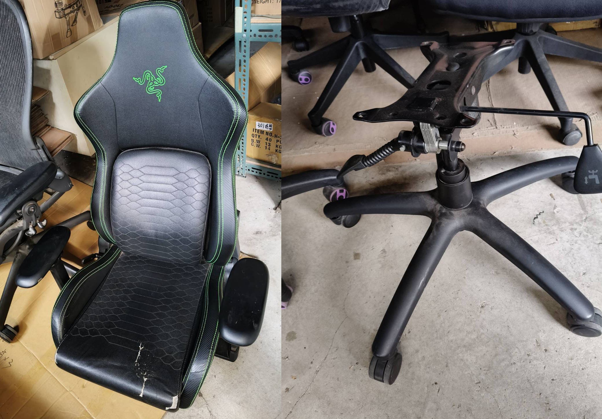 雷蛇電競椅維修