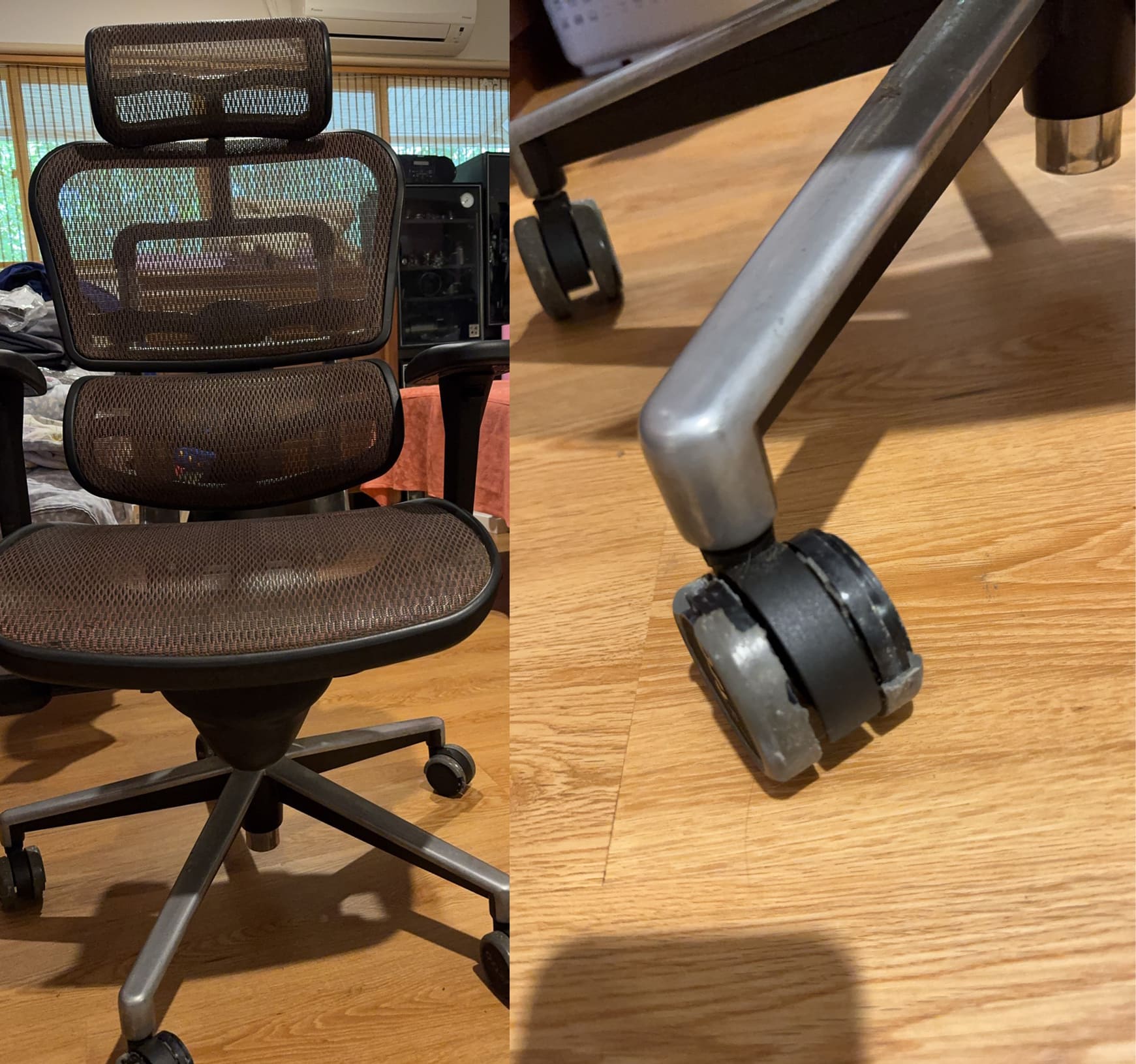 人體工學椅椅輪更換，師傅到府更換