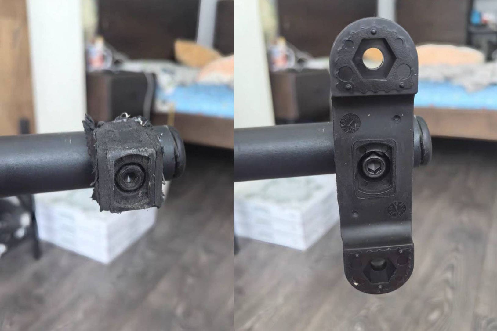 HUGM哈根雙背椅鈕鈕損壞